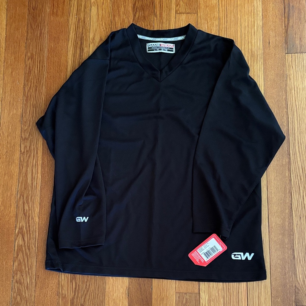 Black GW Hockey Practice Jersey